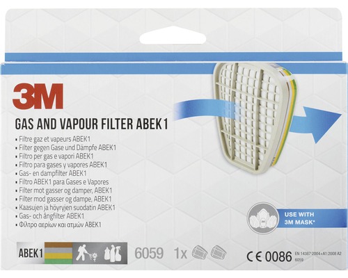 3M™6059PRO1 gas- en dampfilter, beschermingsklasse ABEK1