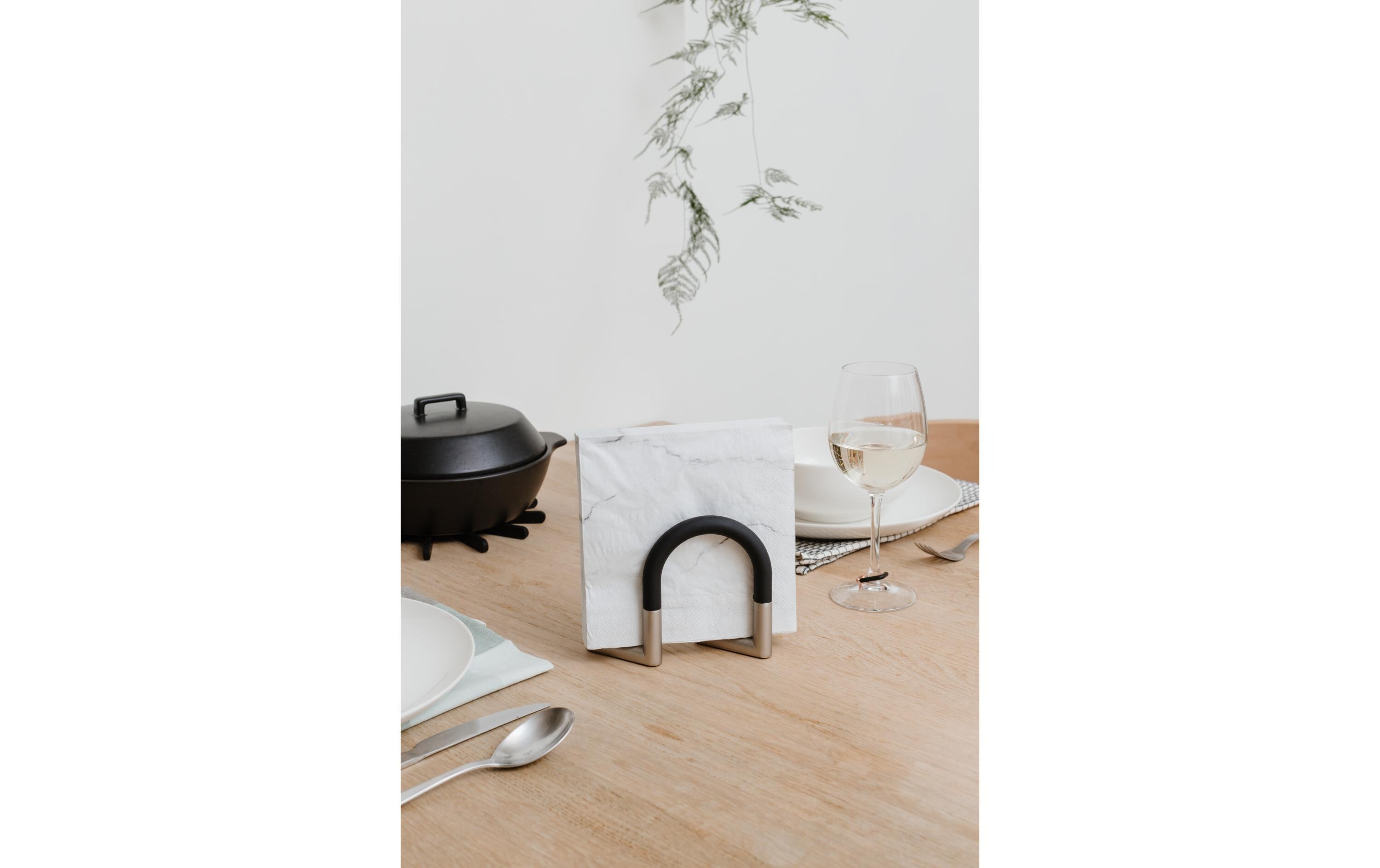 Serviettenhalter Napkin Schwarz/SilberServiettenständer