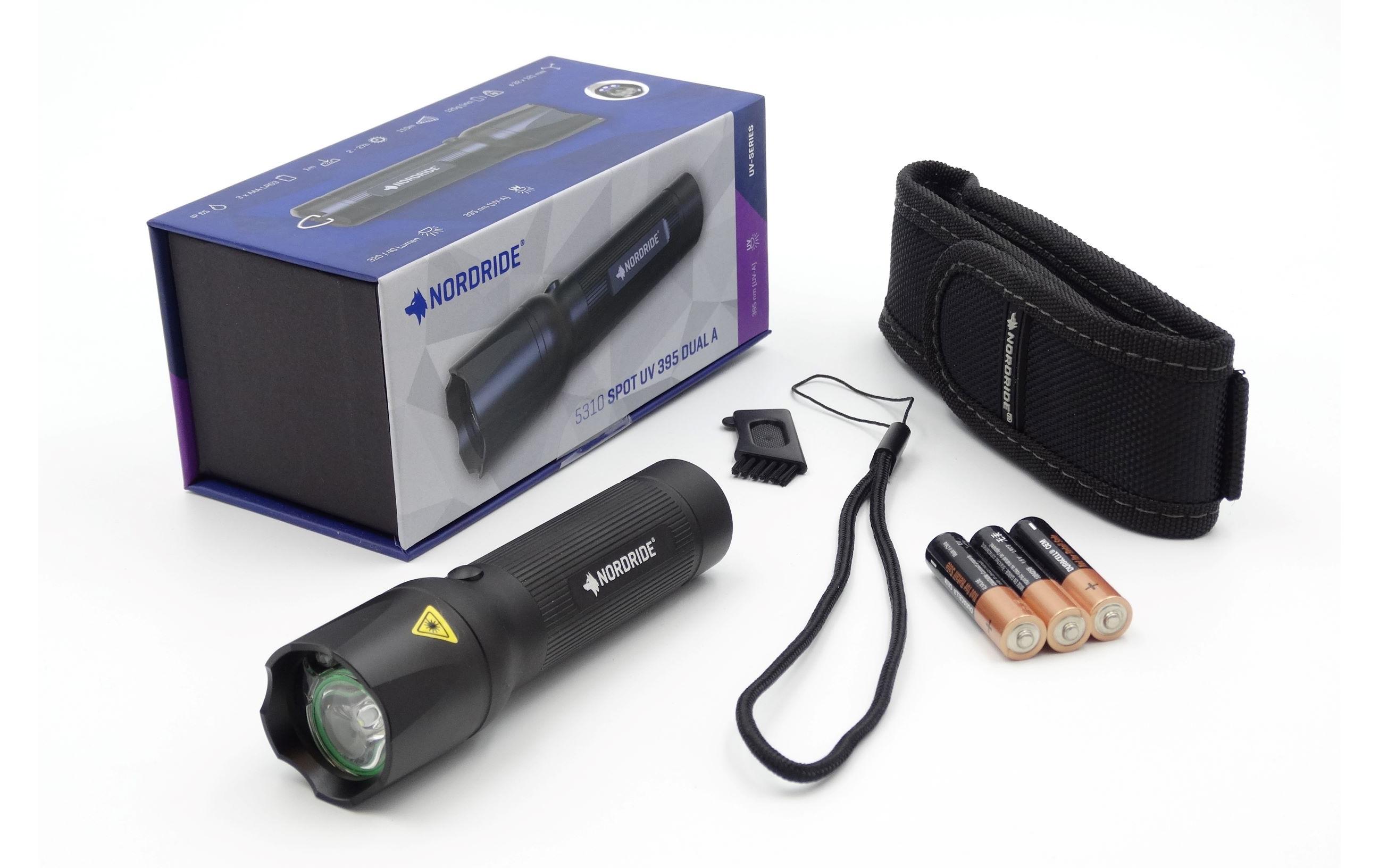 Taschenlampe Spot UV 395 Dual A 320 lm, IP 65Handlampe, UV Taschenlampe, UV-A