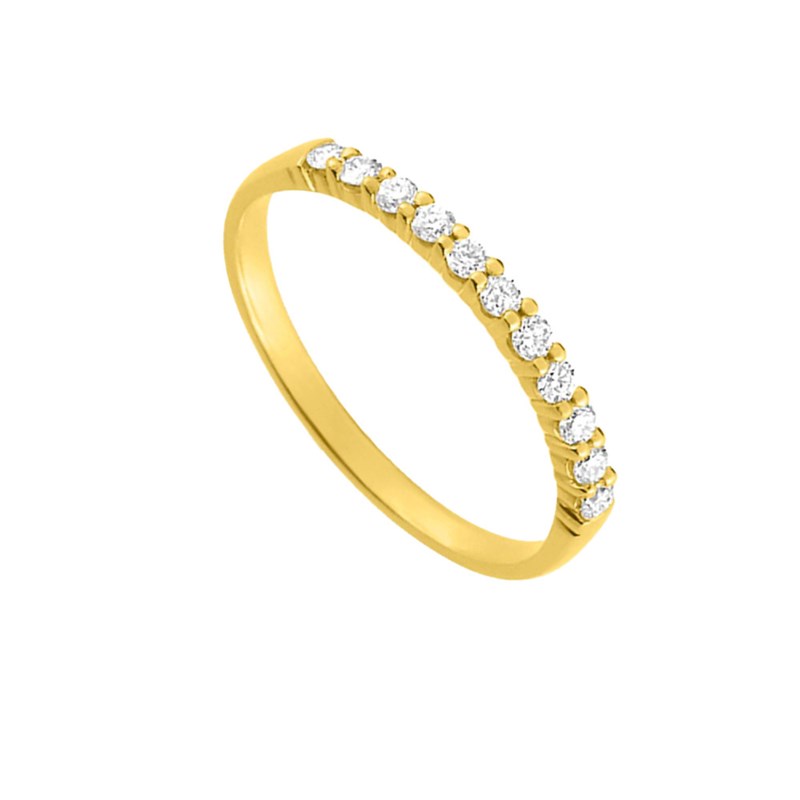Bague Femme - Or 18 Carats - Diamant