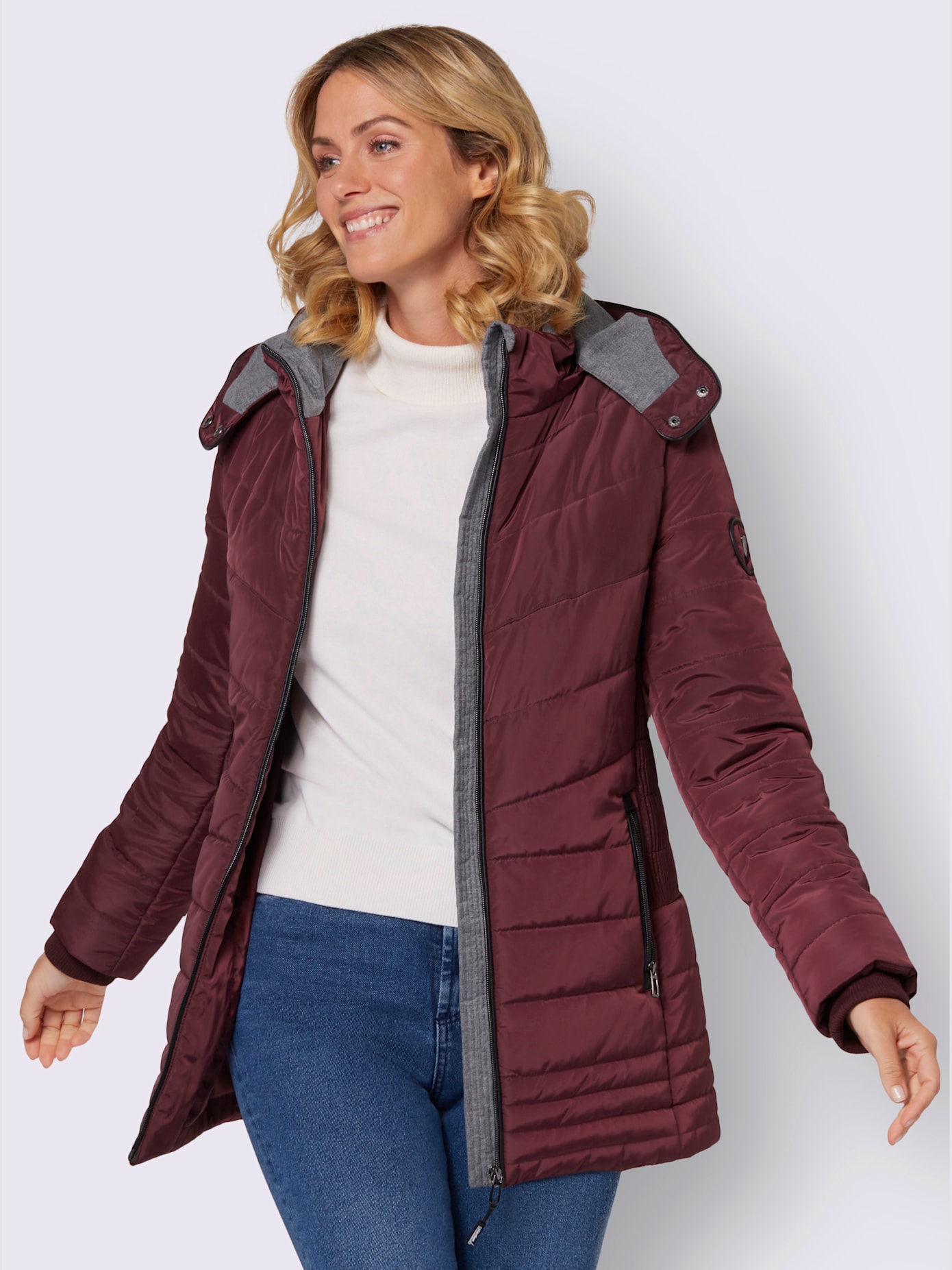 Veste d'extérieur capuche amovible