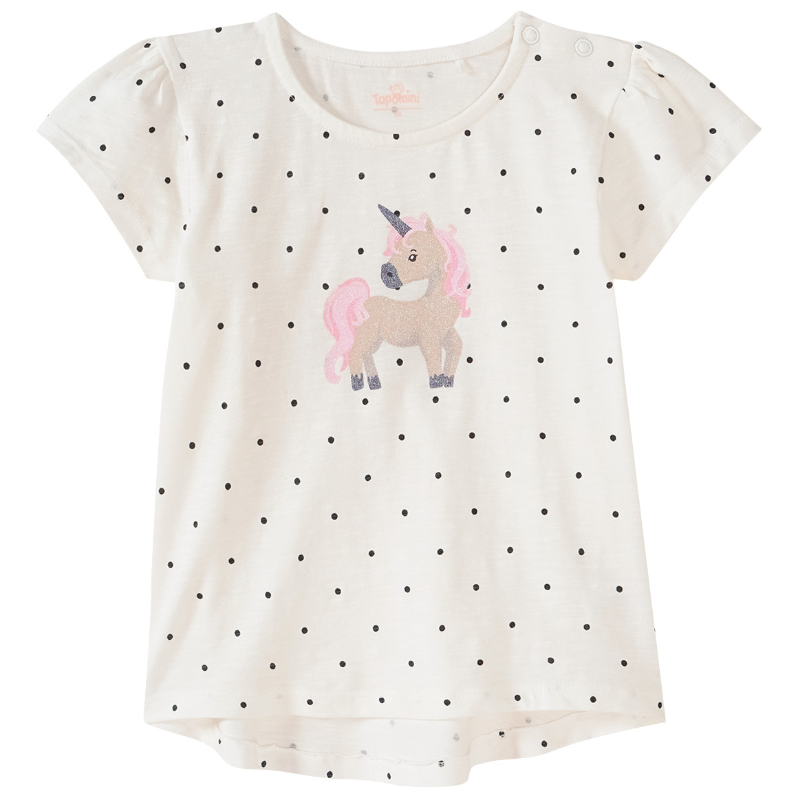 Topomini Baby T-Shirt mit Bio-Baumwolle weiss