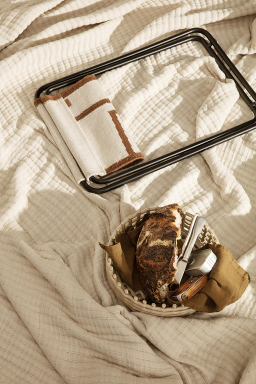 Ferm Living Ceramic basket opbergmand centerpiece Cashmere