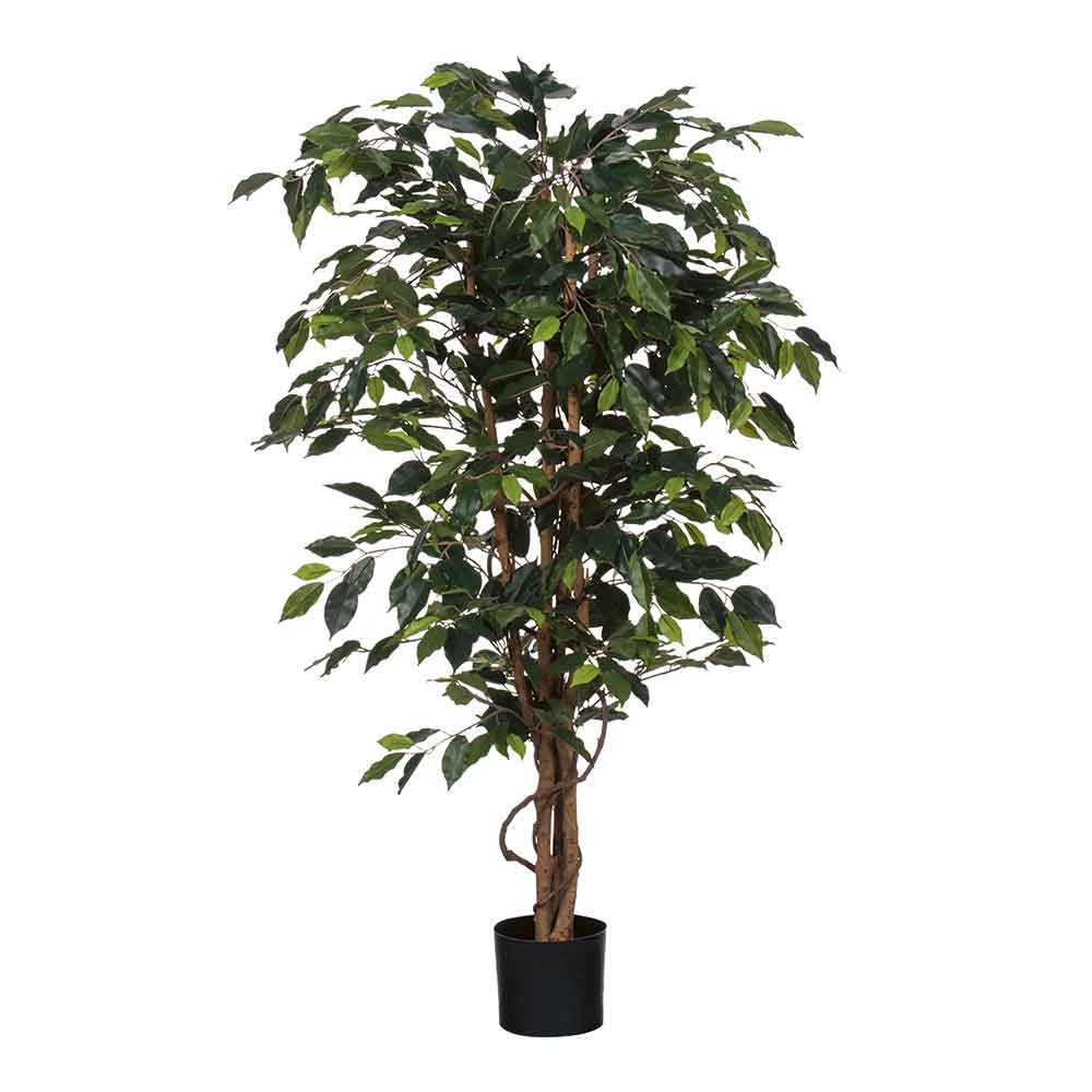 Mica decorations plante artificielle fiscus - 85x85x150 cm - pe - vert