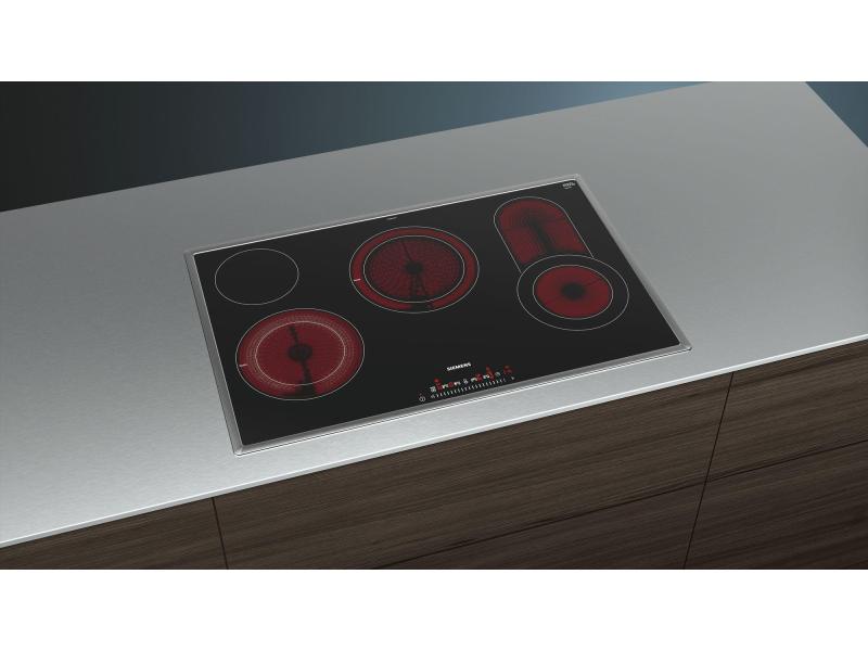 Siemens Glaskeramik-Kochfeld ET845FCP1C Flachrahmen-Design Glaskeramik-Kochfeld mit 4 Herdplatten