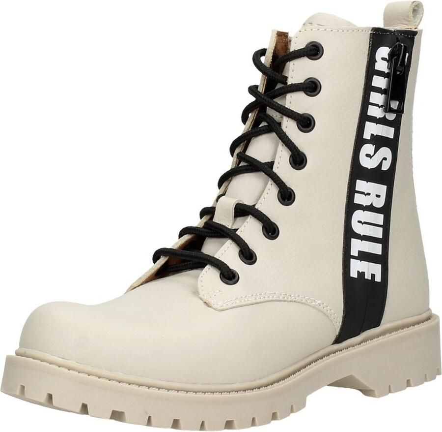 Sub55 Veterschoen hoog Veterschoen hoog Gebroken wit