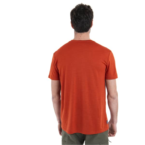 T-shirt randonnée ICEBREAKER M MERINO 150 TECH LITE III SS TEE SUNSET CAMP MOLTEN