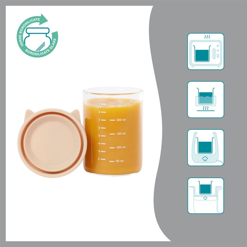 Lot de 6 pots de conservation Isy Bowls - 250 ml - Ecru