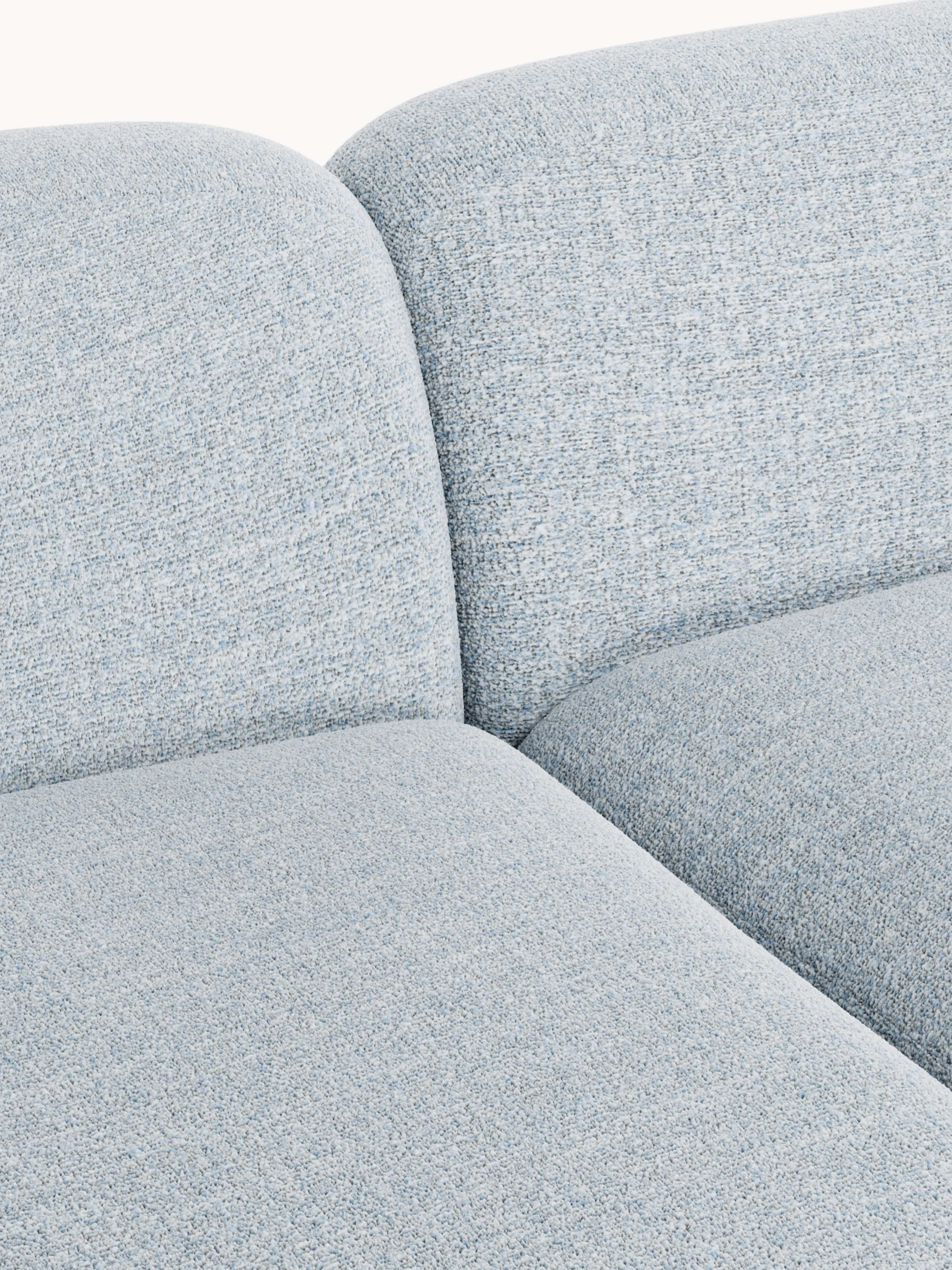 Modulaire bouclé XL hoekbank Wolke met chaise longue