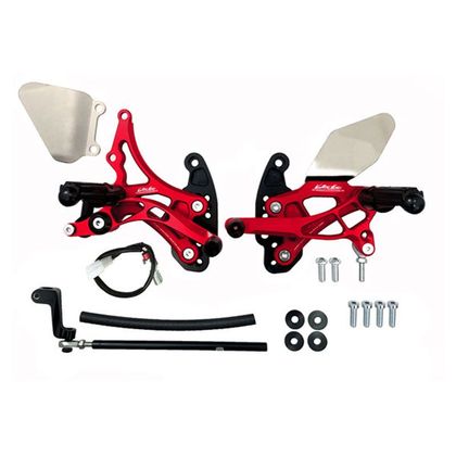 Commandes reculées Valter Moto TYPE 2.5 INVERSEES - Rouge