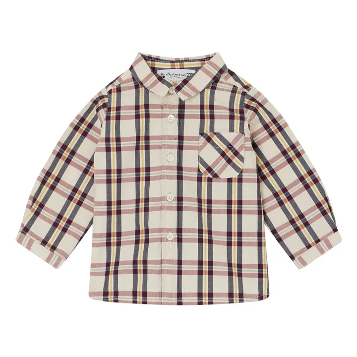 Bonpoint Chemise à Carreaux Malo | Ecru