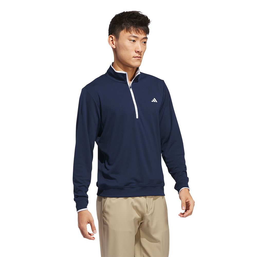 Quarter Zip Pullover Genser Herre Navy