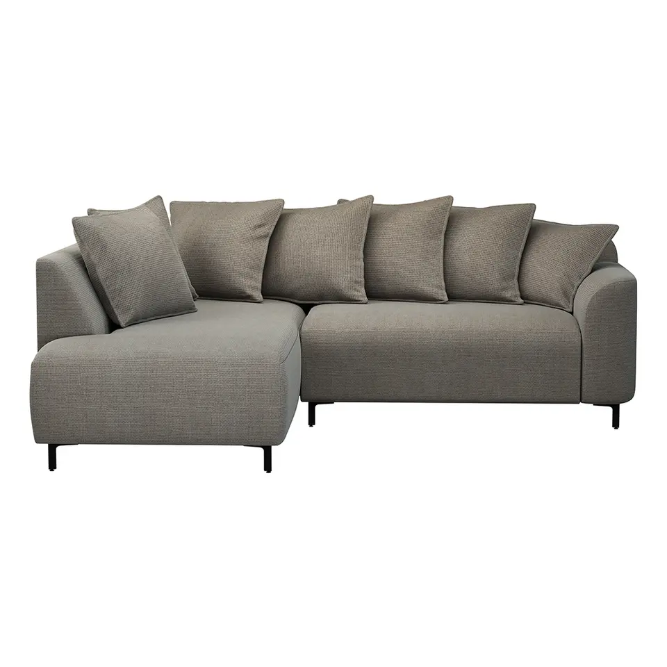 Hoekbank Elsa links - stof Eden - taupe