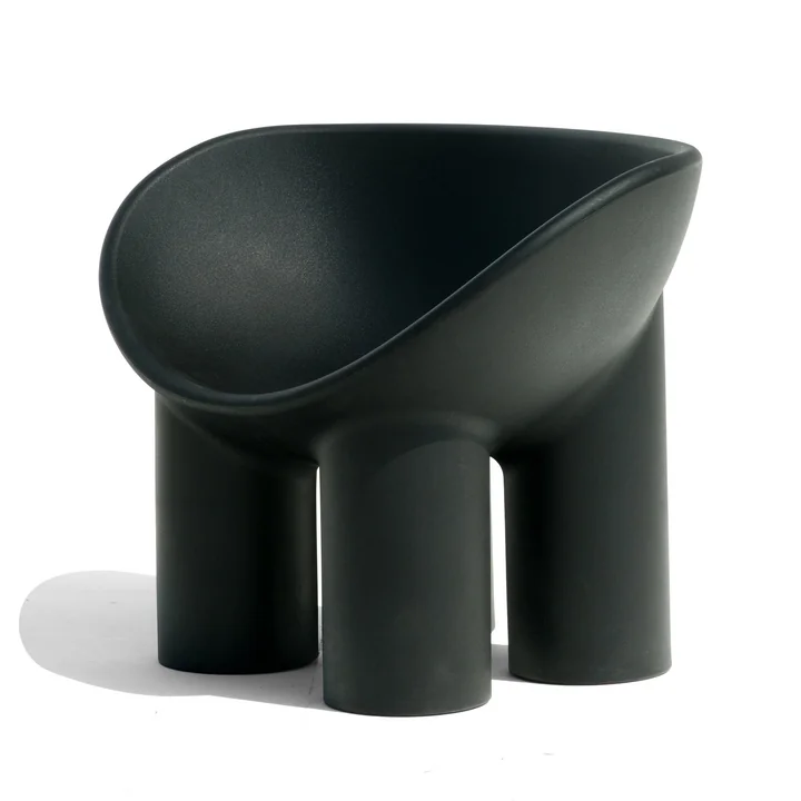 Driade - Roly Poly Armchair, graphitschwarz RAL 9011