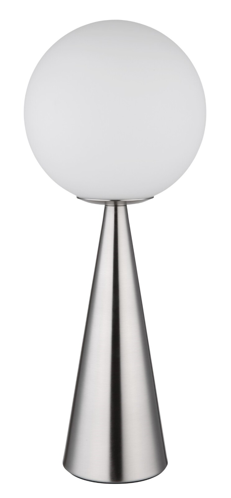 Tischleuchte - Nickel matt - opal - 49,5 cm