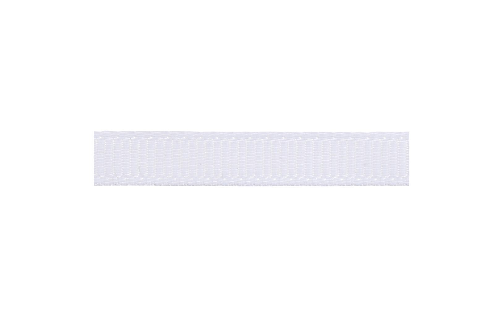 Textilband 6 mm x 15 m, WeissGeschenkband zur Dekoration von Präsenten