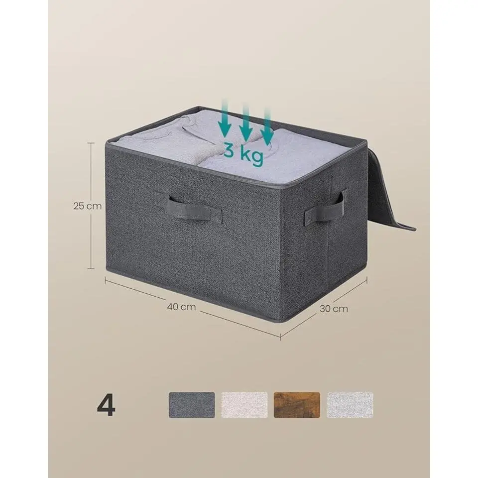 Parya Home Opvouwbare opbergdozen, 6 stuks