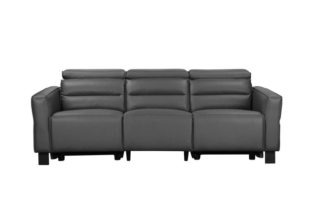 Home affaire 3-Sitzer »Carpari, 224cm, manuelle od. elektrische Relaxfunktion in 2 Sitzen« mit USB-A/C, Kopfteilverstellung, Echtleder, Kunstleder, Webstoff