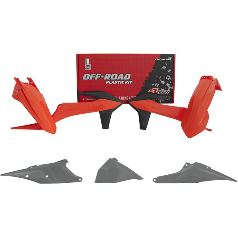 RTECHMX - Kit plastique KTM EXC/EXCF/XC-W/XCF-W (2020-2022) - RKITKTMOEM421 Rouge / Gris