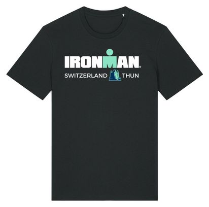 T-Shirt Manches Courtes Ironman Switzerland Noir Homme