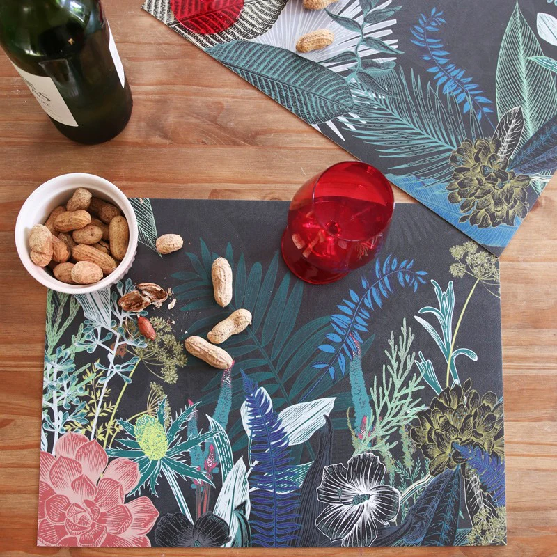 Lot de 4 sets de table L 40xl 30cm - MIX JUNGLE DOUANIER ROUSSEAU 99de
