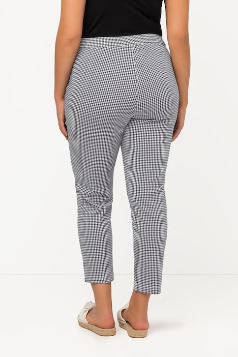 7/8-Bengalinhose Sienna, Vichykaro, hochelastisch