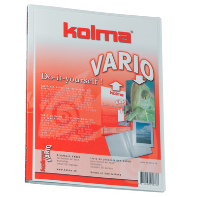 Kolma Sichtbuch Vario, 20 Taschen, A4, weiss