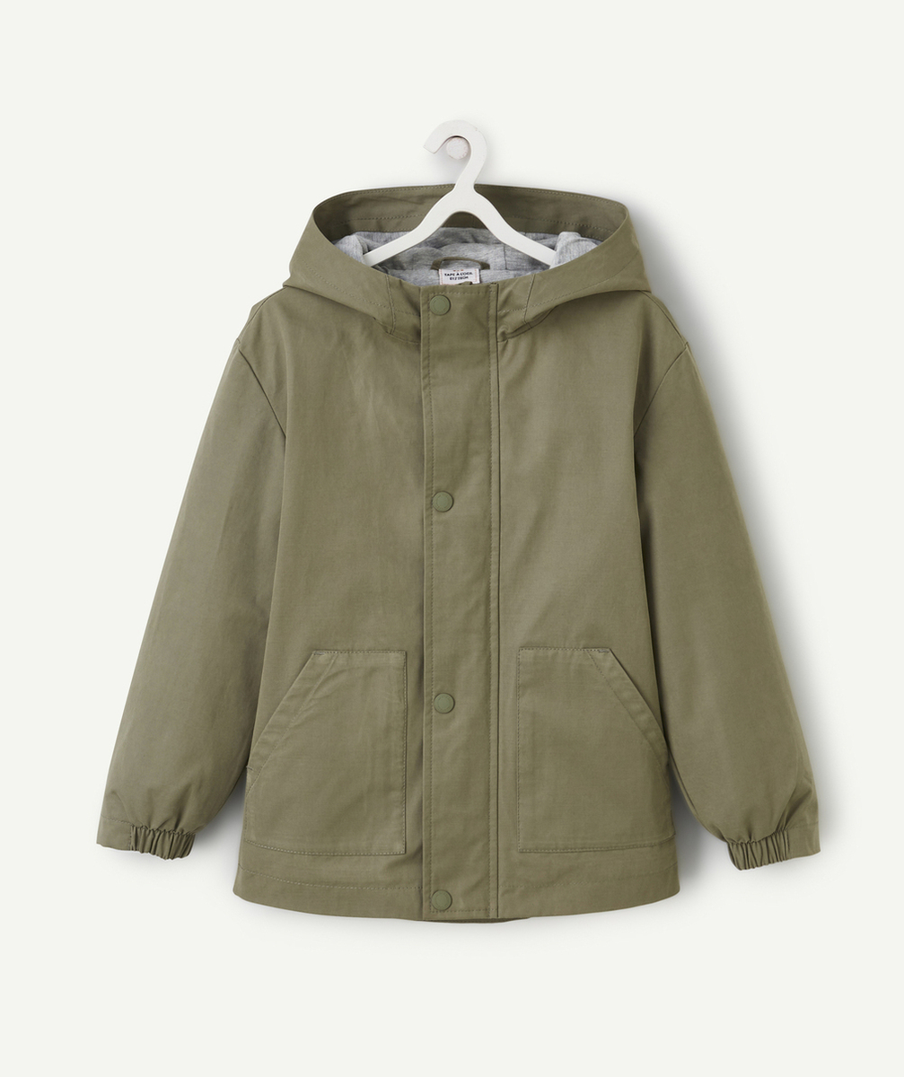 PARKA À CAPUCHE GARÇON KAKI