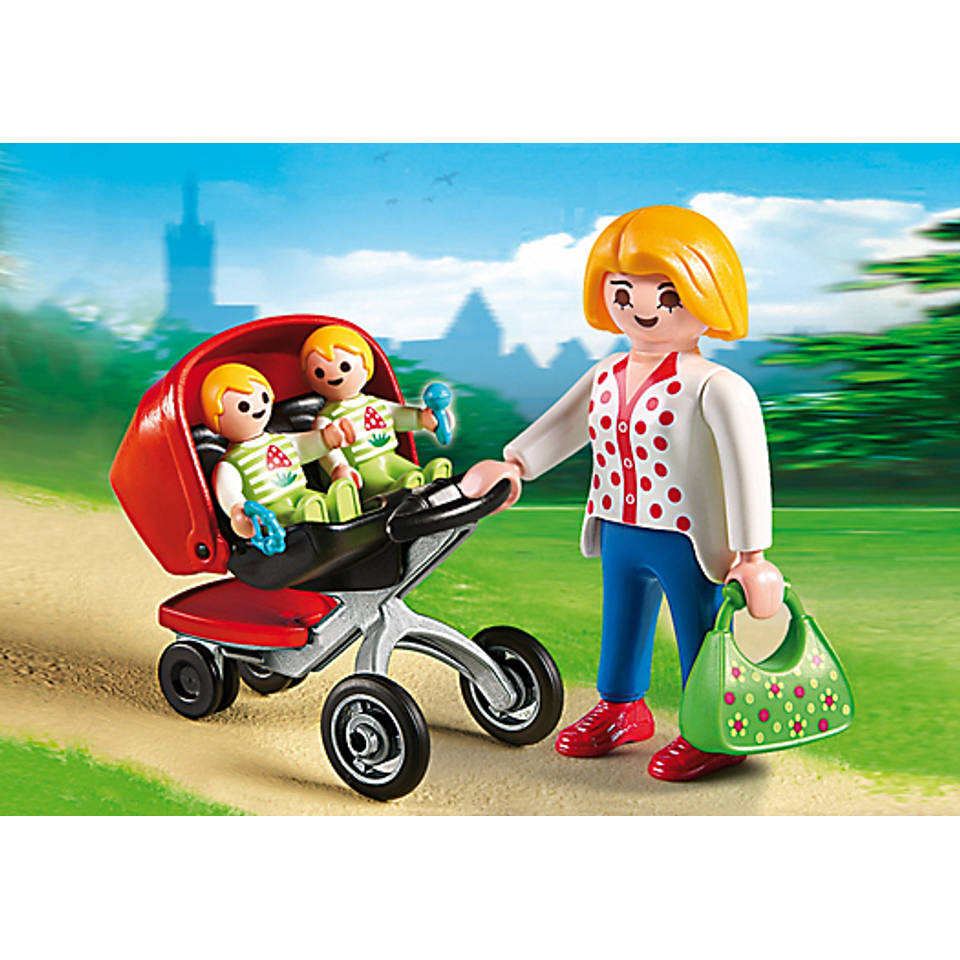 PLAYMOBIL City Life tweeling kinderwagen 5573