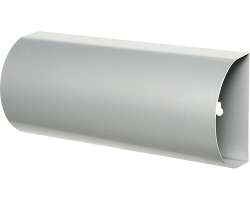 MEFA krantenhouder, gepoedercoat staal, BxHxD 350/152/97 mm, 88 wit aluminium RAL 9006