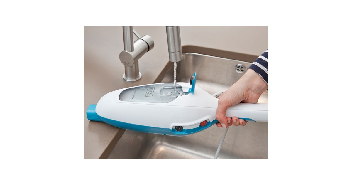 BLACK+DECKERFSMH13E10-QS 1300W 10-in-1 steam-mop met accessoires stoomreiniger  (Wit)