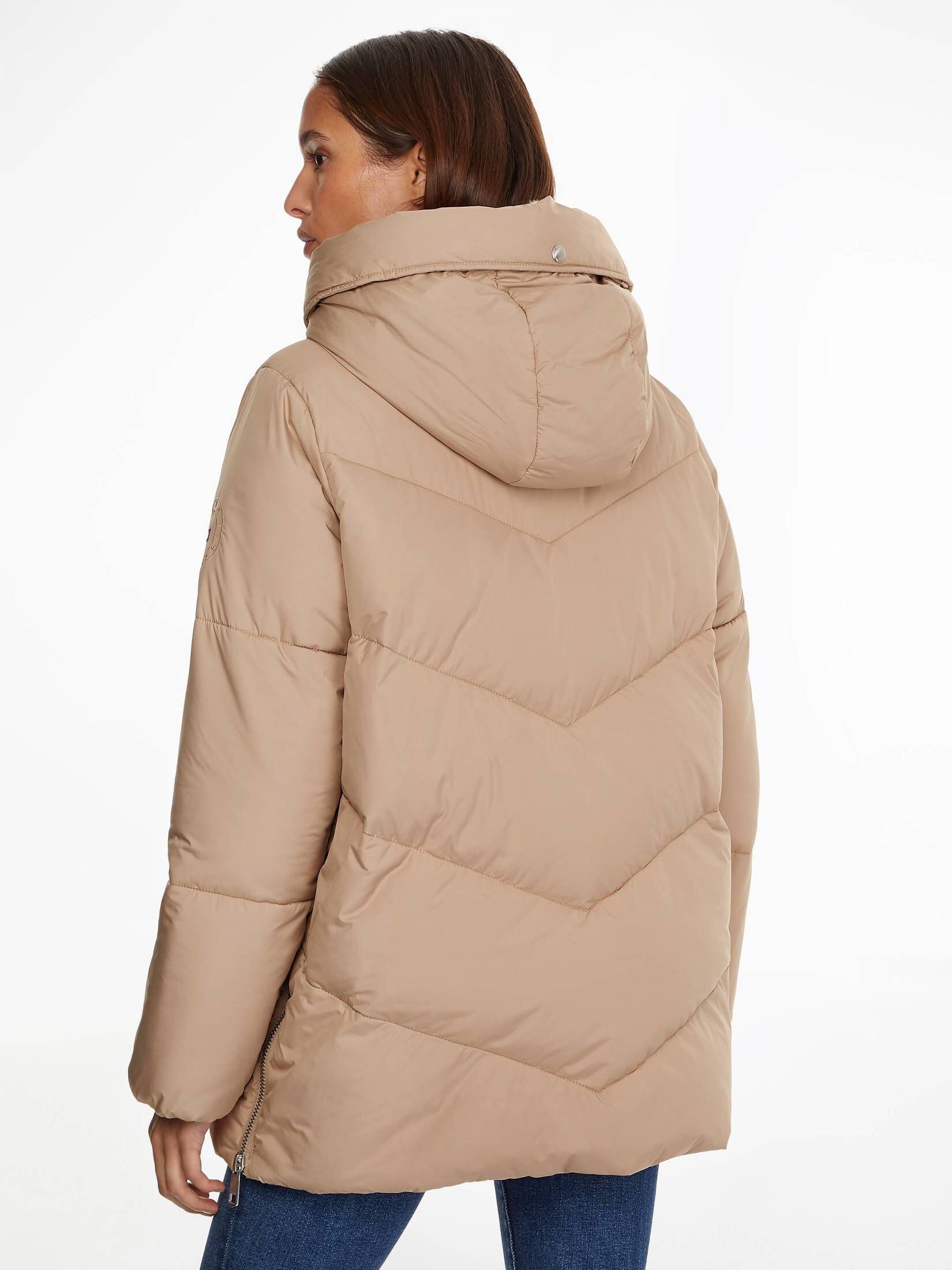 Tommy Hilfiger| Damen Steppmantel CHEVRON SORONA TEDDY LINED COAT