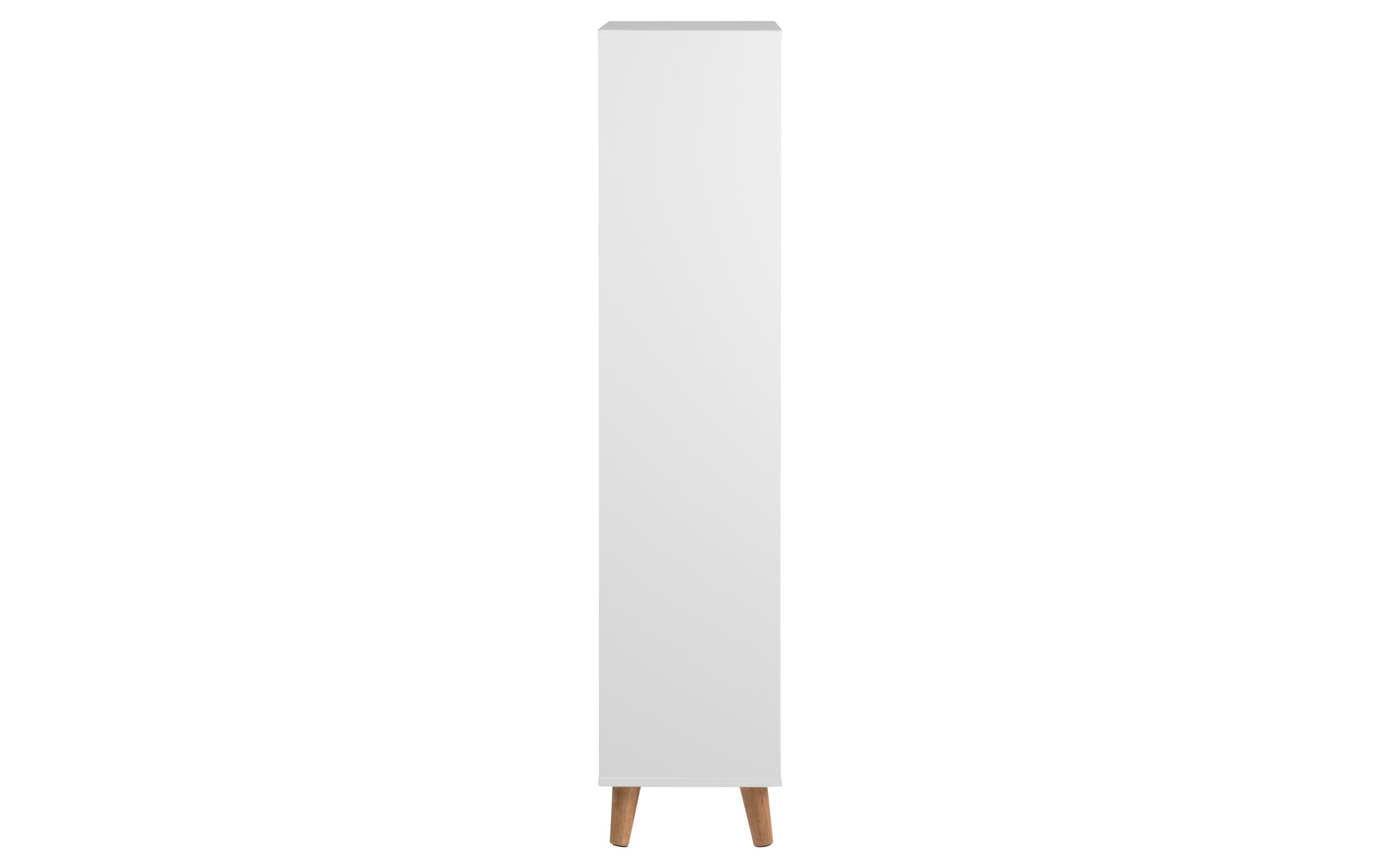 Schuhschrank Mitra 47 x 30 x 133.5 cm, Nature/Weiss<br>Schuh-Organizer