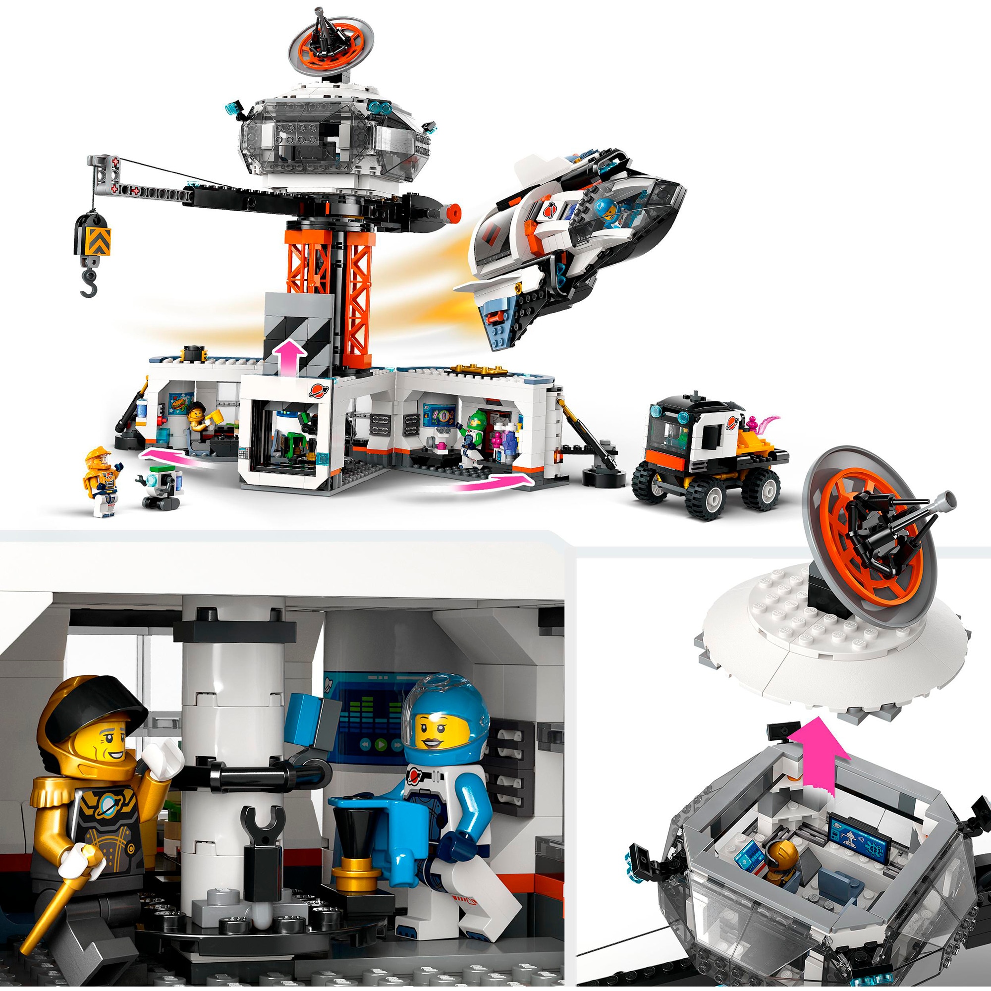 LEGO Konstruktionsspielzeug City Raumbasis mit Startrampe