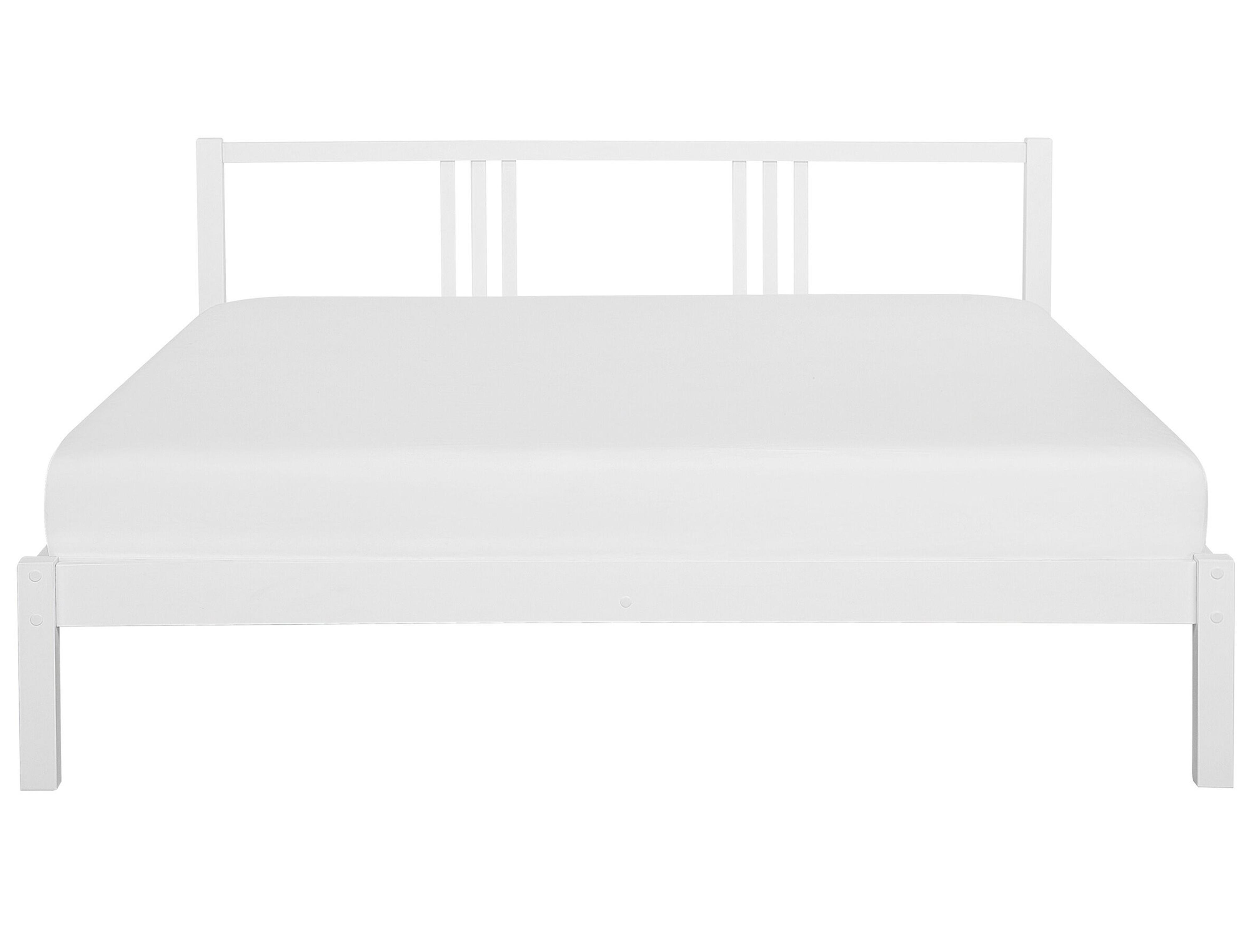 Bed Dennenhout VANNES 180 x 200 cm Wit