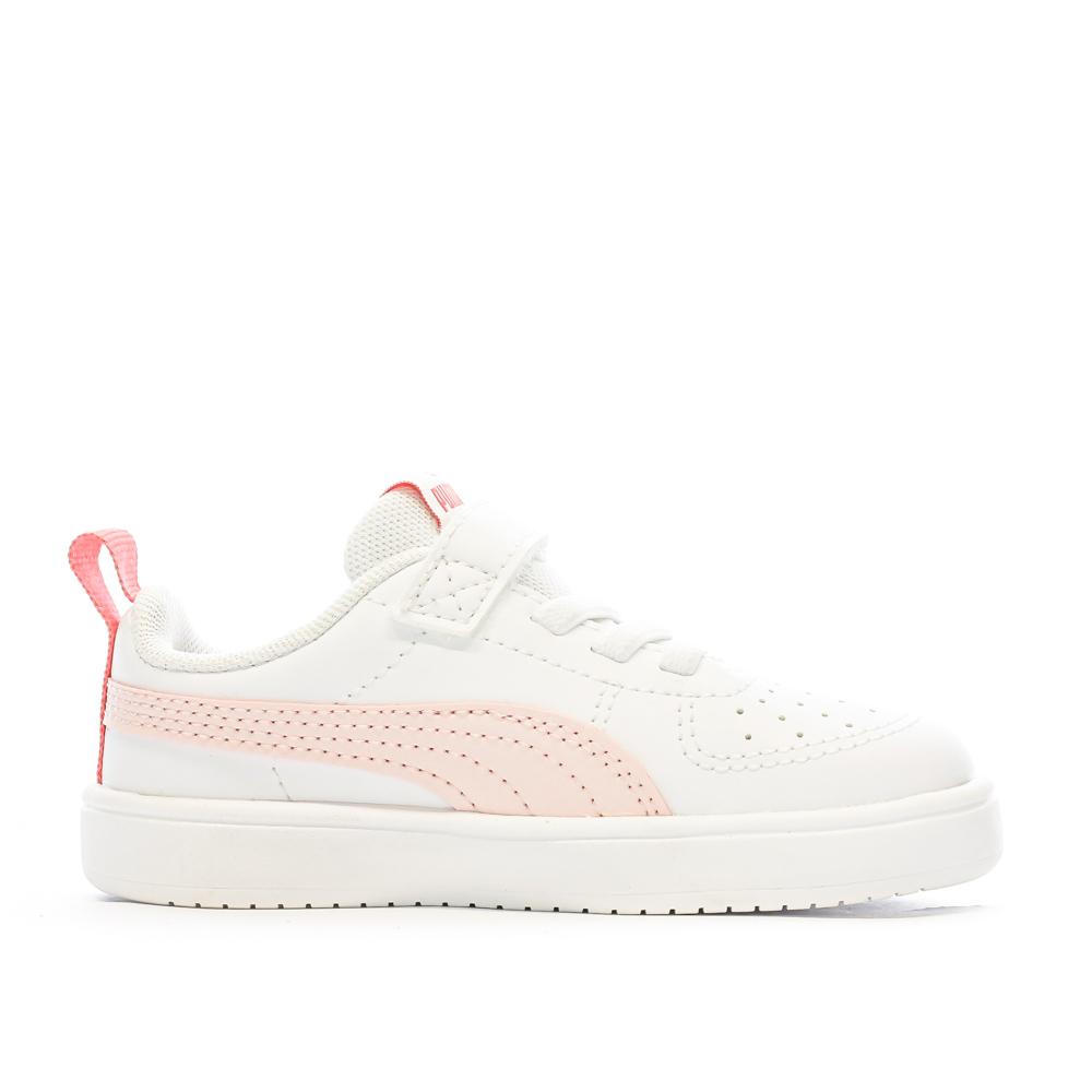 Puma Baskets Blanche/Rose Fille Puma Rickie