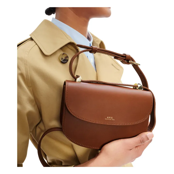 A.P.C. Sac Genève Mini Cuir Lisse | Noisette