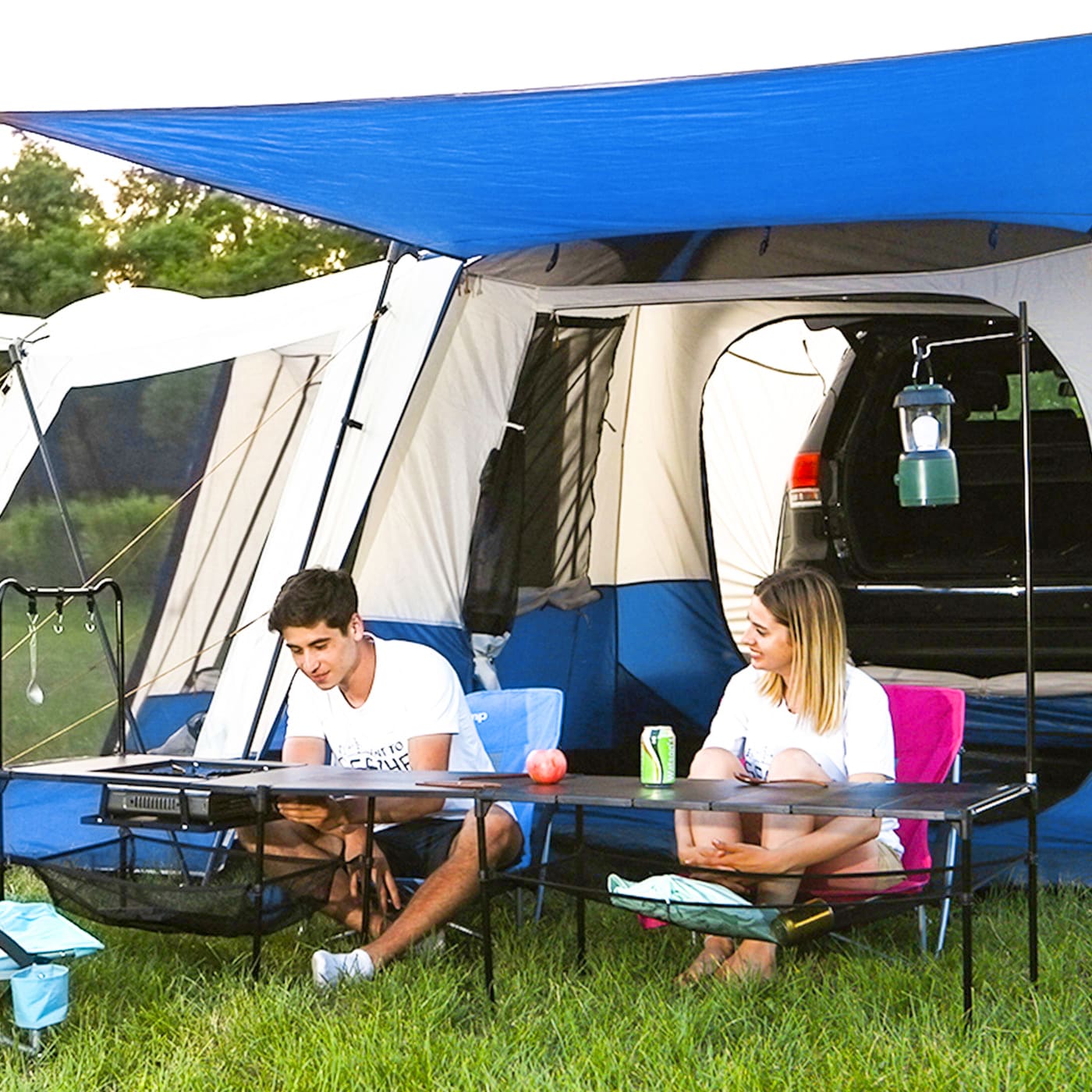 KINGCAMP Buszelt Meilfi Plus Heckzelt VW Bus Vor Zelt SUV Van Camping 3000 mm