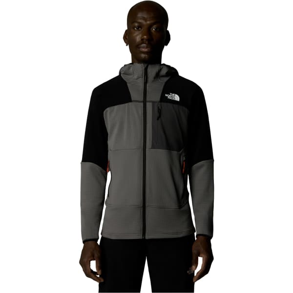 Veste polaire ski rando THE NORTH FACE STORMGAP POWERGRID HOODIE SMOKED PEARL/TNF BLACK