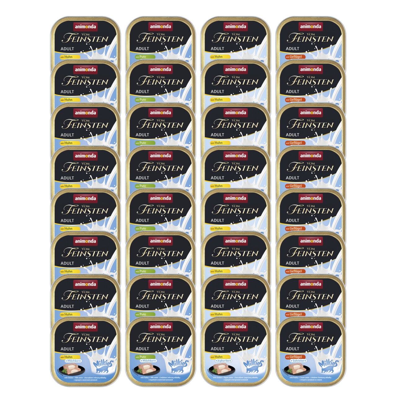 animonda Vom Feinsten Adult Feinschmecker Milchkern-Variation 32x100g