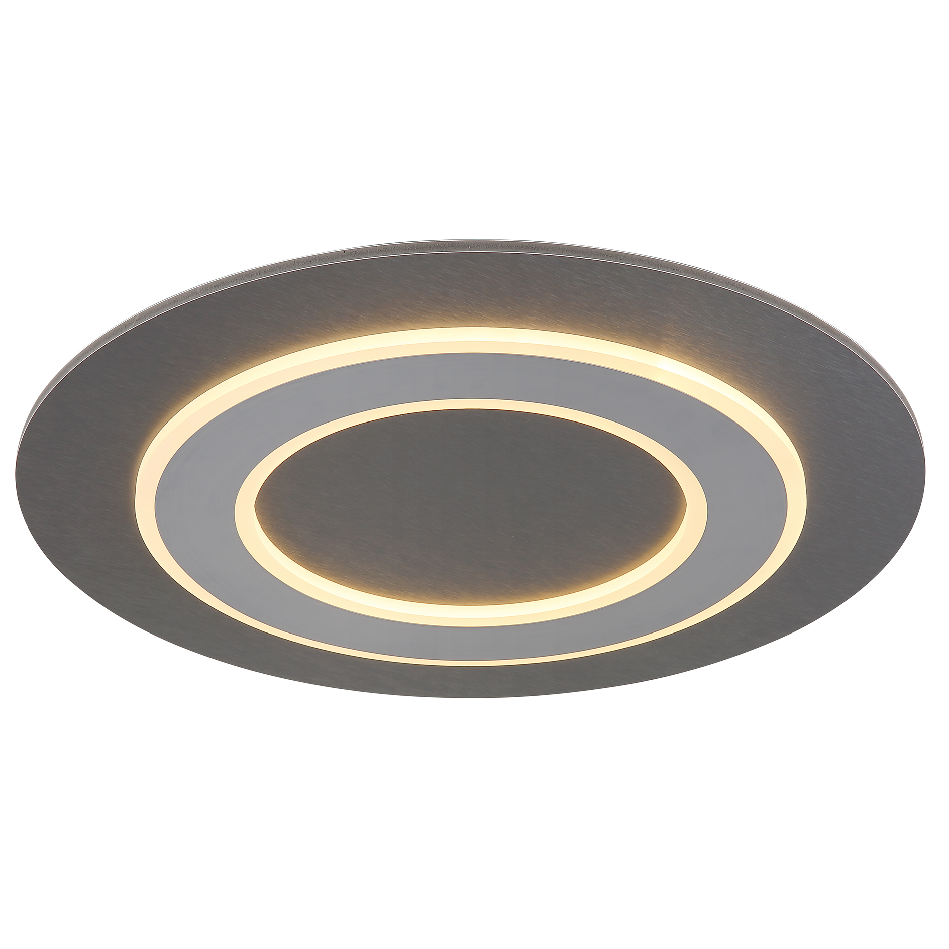 LED-Deckenleuchte - grau-anthrazit-opal - Ø 48 cm