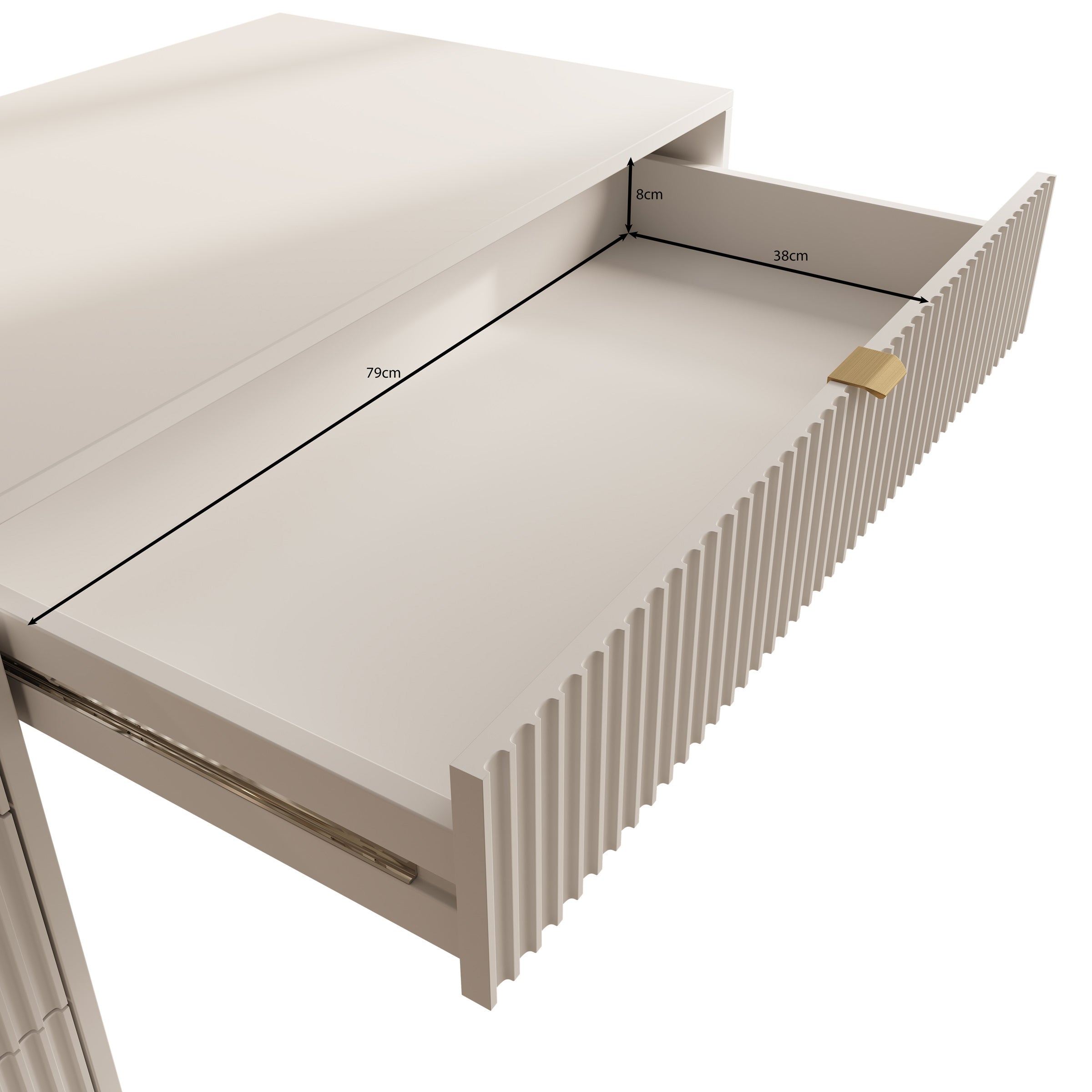 Tavares - Kaptafel - Beige - 120x55 cm