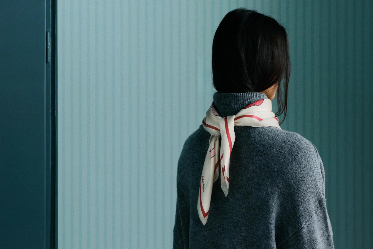 Becksöndergaard  Bow Twill Sia silketørklæde - multi