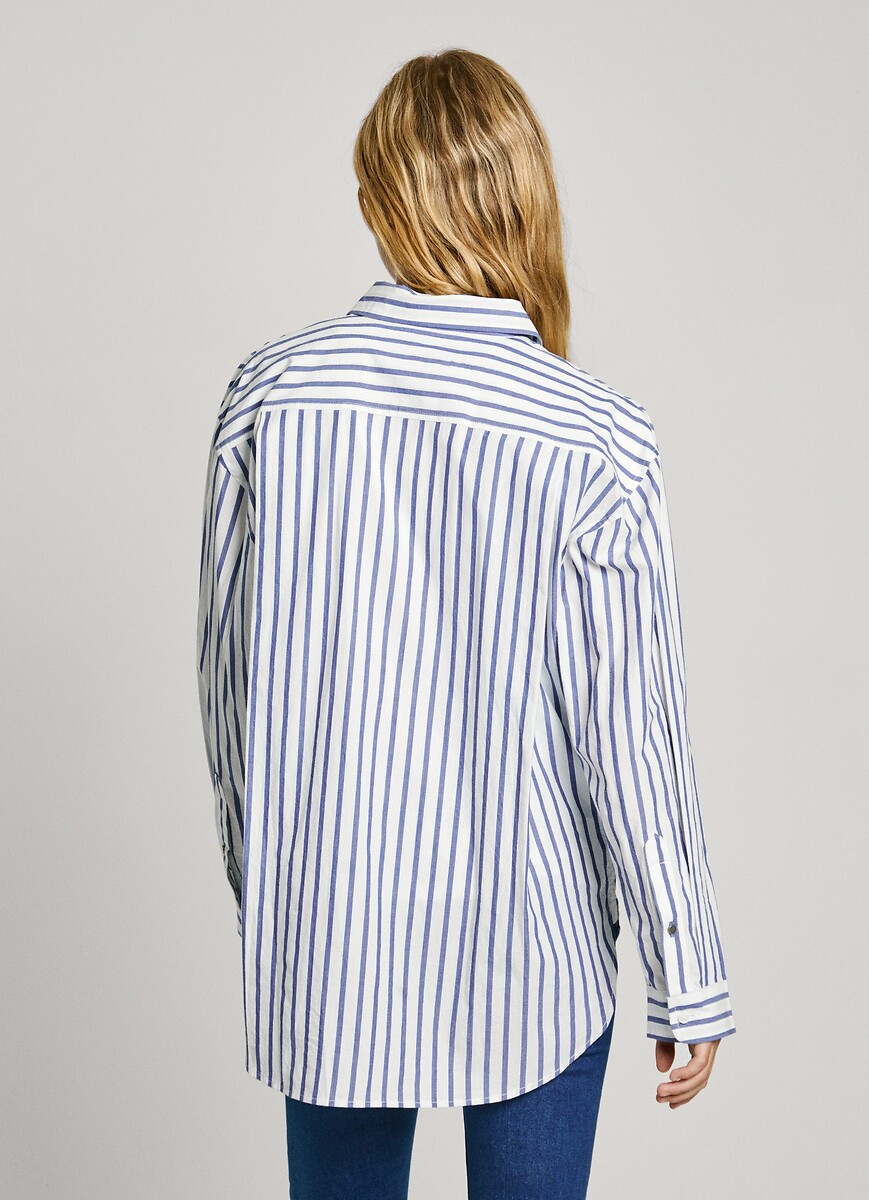 PEPE JEANS<br>Camisa com listras finas