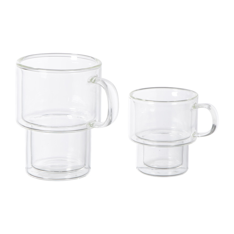 Theeglas dubbelwandig - 100 ml - glas