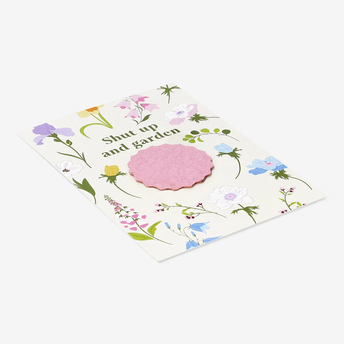 Kort med blandede blomster