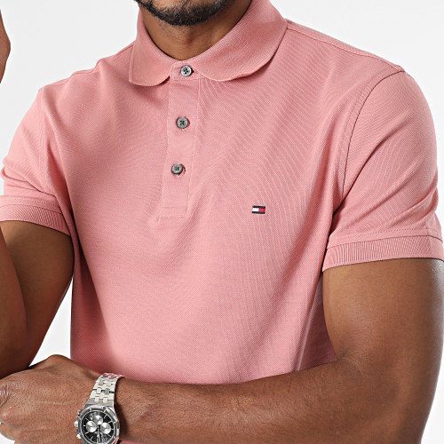 Polo Manches Courtes Slim 1985 7771 Rose