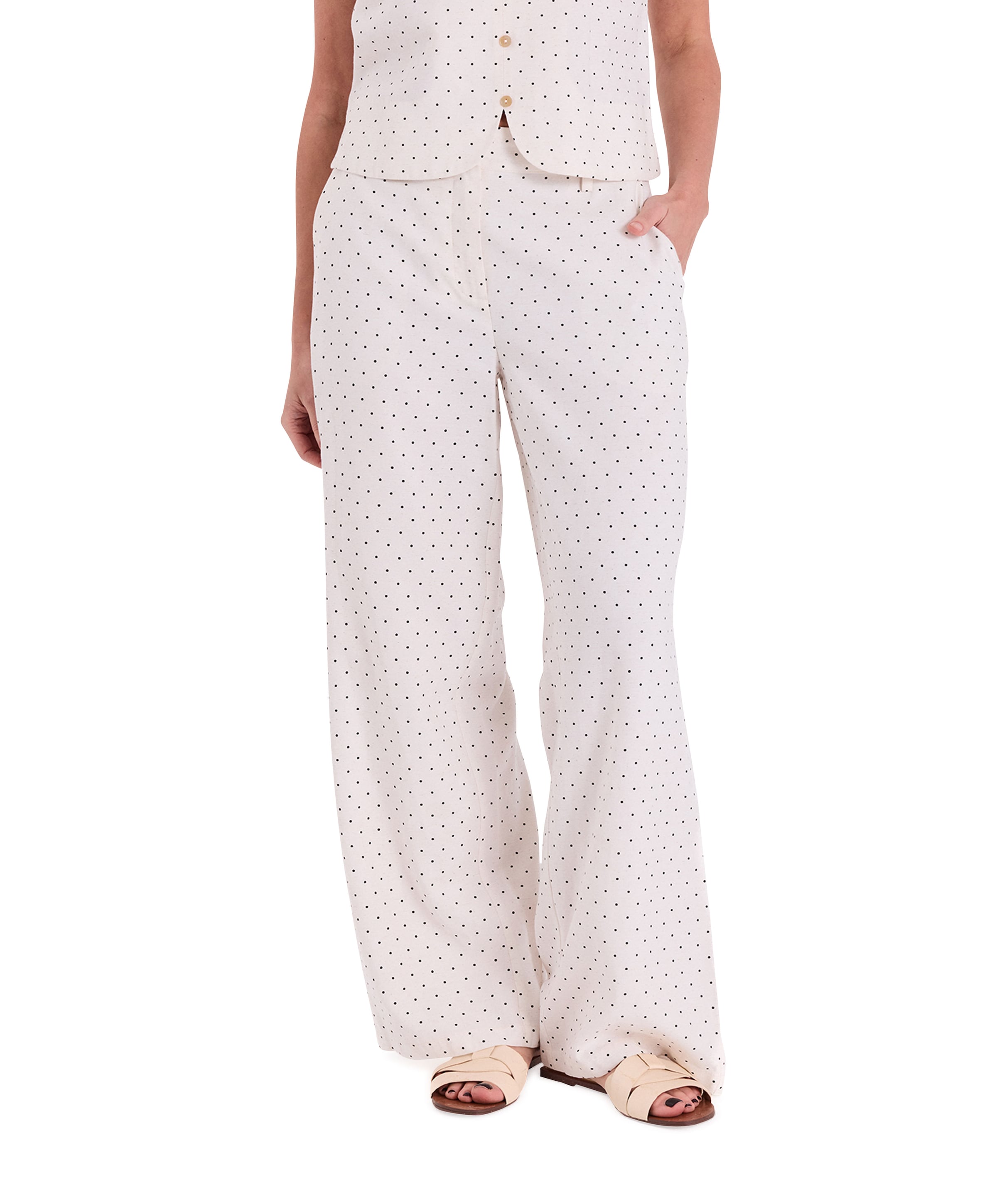 Freequent FQANYA dames broek ecru