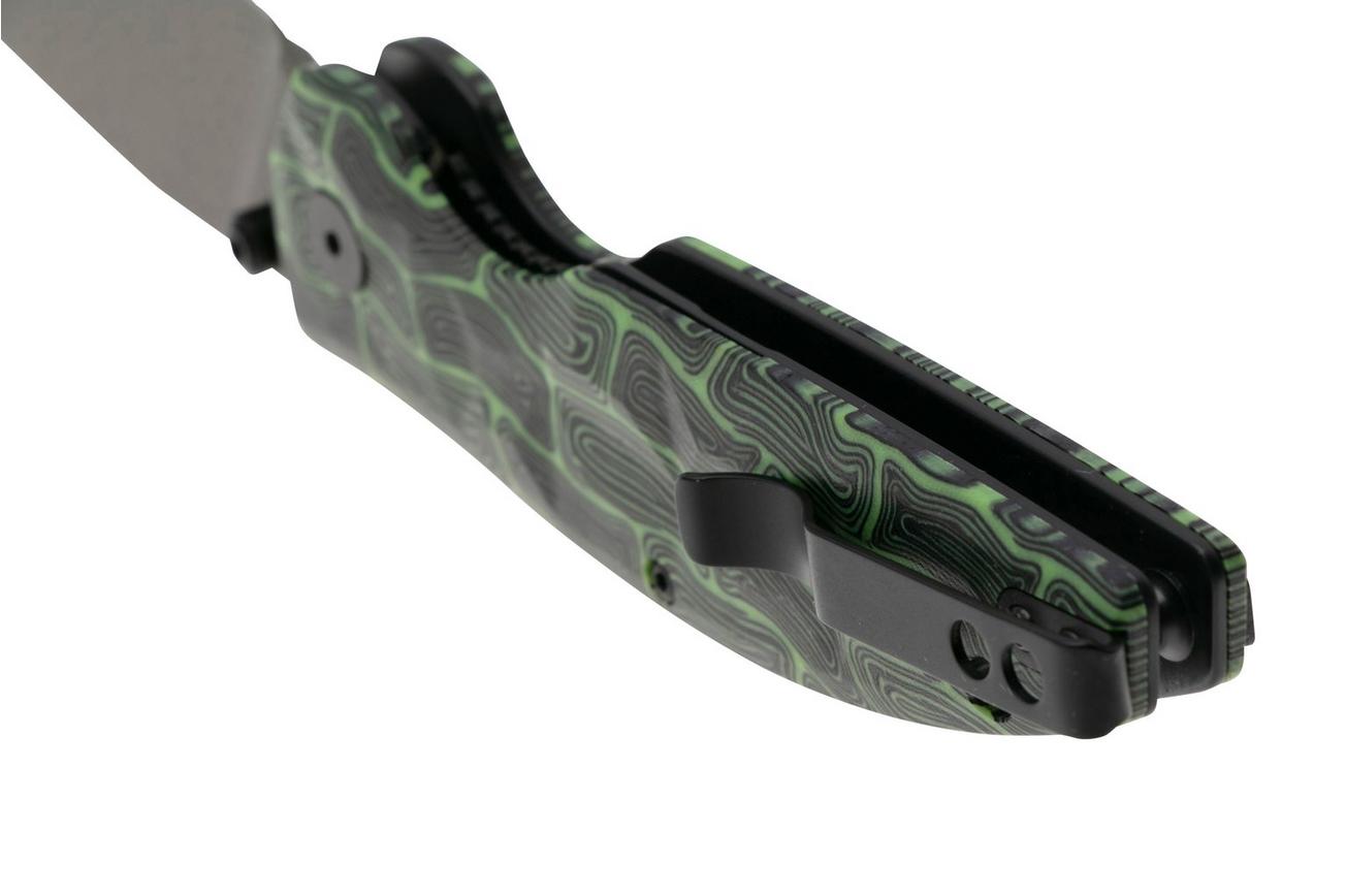 QSP Knife Turtle Punk QS158-C2 Ceramic Coated 14C28N Black Green G10, zakmes, Keanu Alfaro design