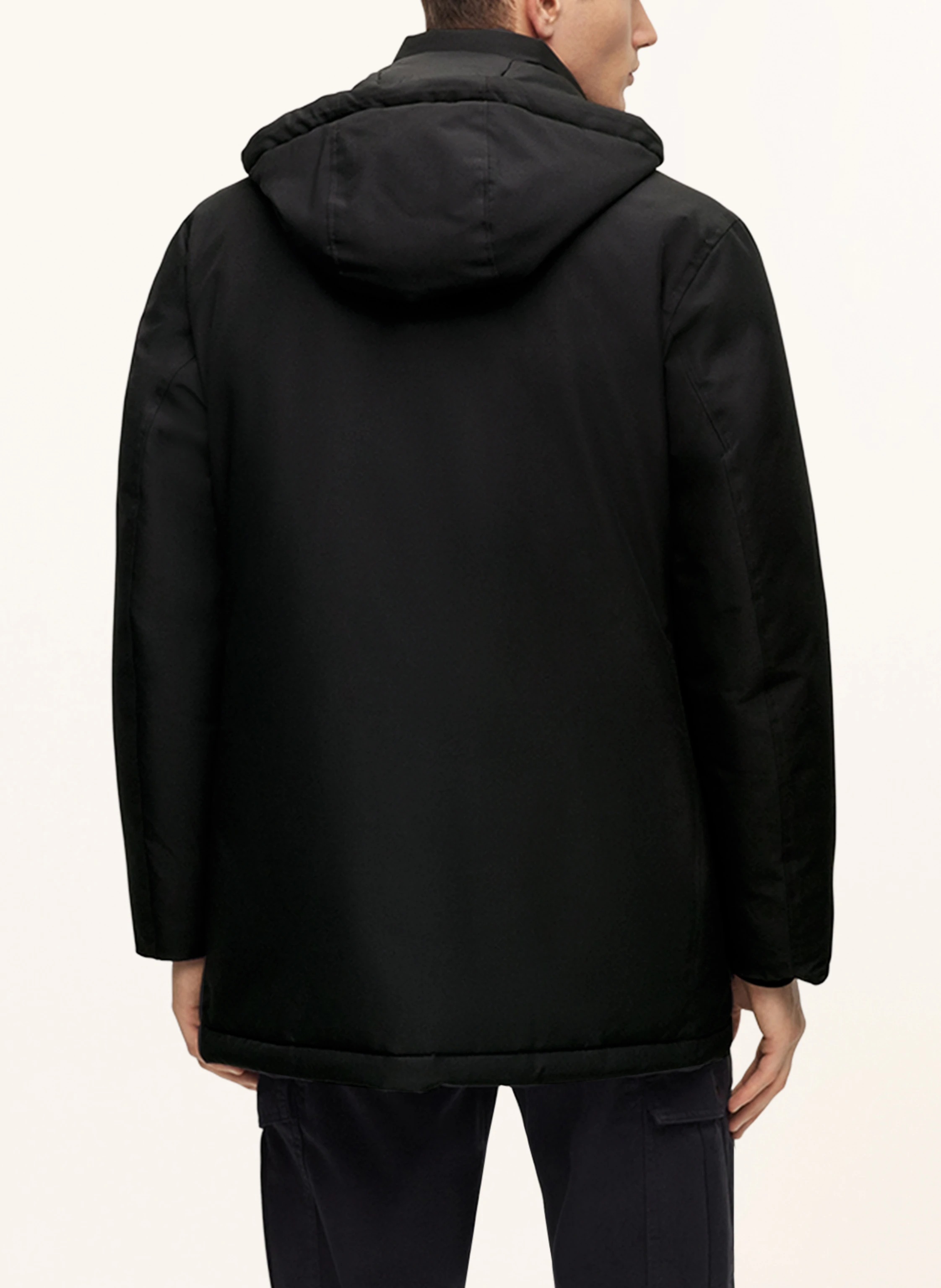 BOSS Parka OSIASS mit abnehmbarer Kapuze